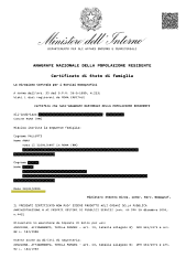 stato di famiglia alternativa